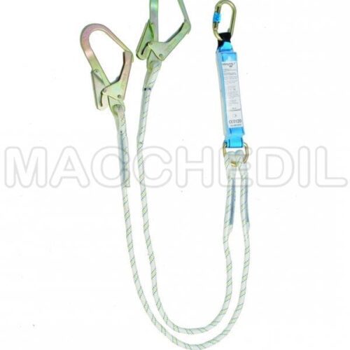 Assorbitore di energia con doppio cordino