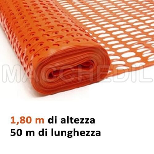 rete arancione 180 cm h