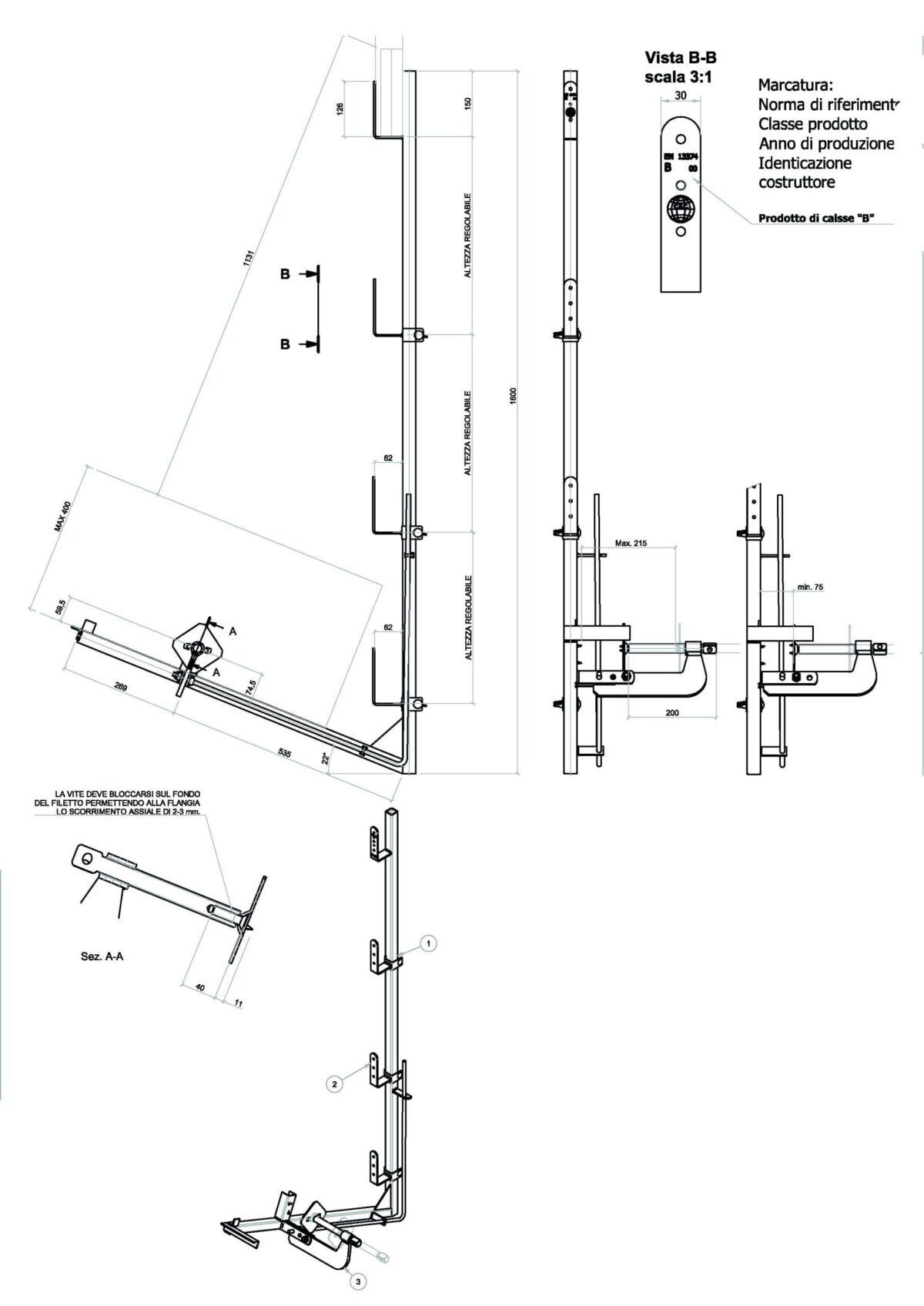 Parapetto provvisorio per legno 112FR - immagine 4
