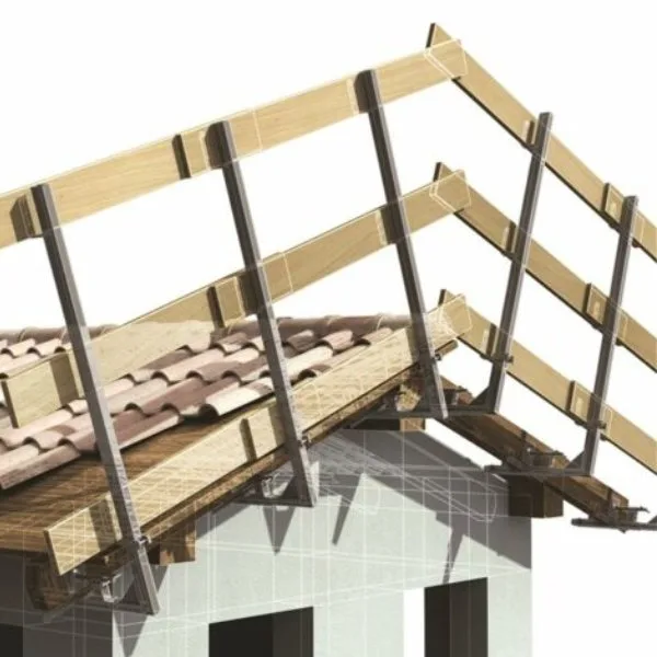 Parapetto laterale per tetti in legno 112LS - immagine 3