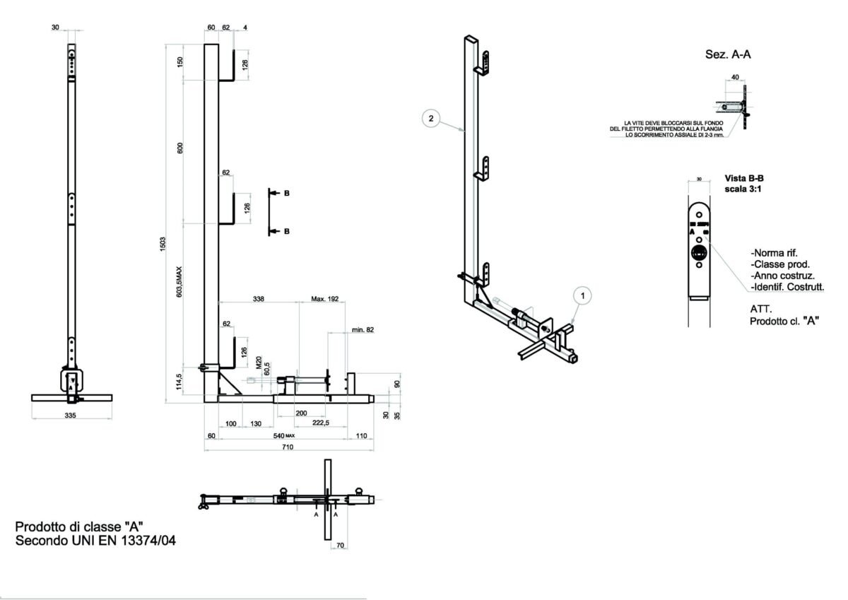 Parapetto laterale per tetti in legno 112LS - immagine 4