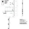 Parapetto per cordoli verticali in calcestruzzo 114G regolabile 30 cm – Sicurezza in Cantiere