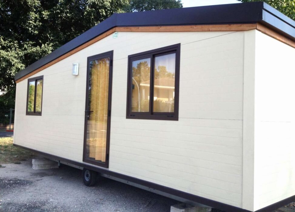 Casa mobile modello line, prefabbricato, casa su ruote