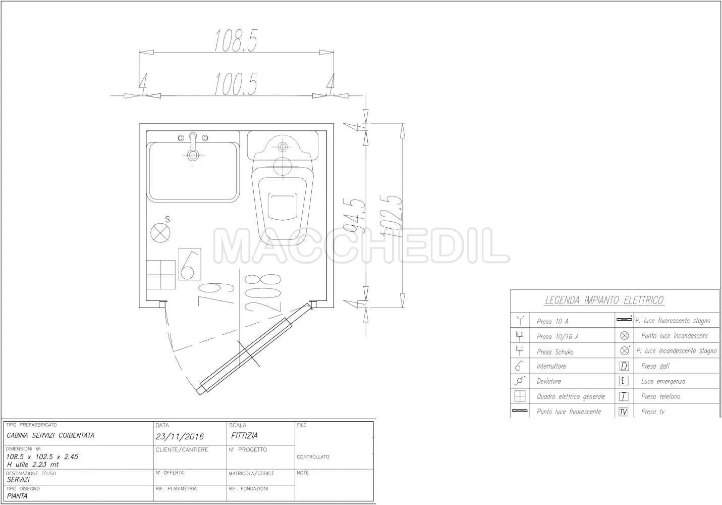 Bagno Cantiere Coibentato da Collegare allo Scarico – Logistica ed Igiene