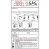 Targhetta in alluminio installazione linea vita indeformabile – Sicurezza in Cantiere
