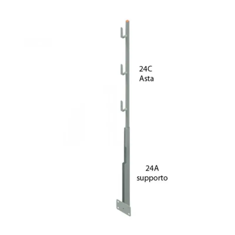 Parapetto per armatura solai con base verticale- 24AC – Sicurezza in Cantiere