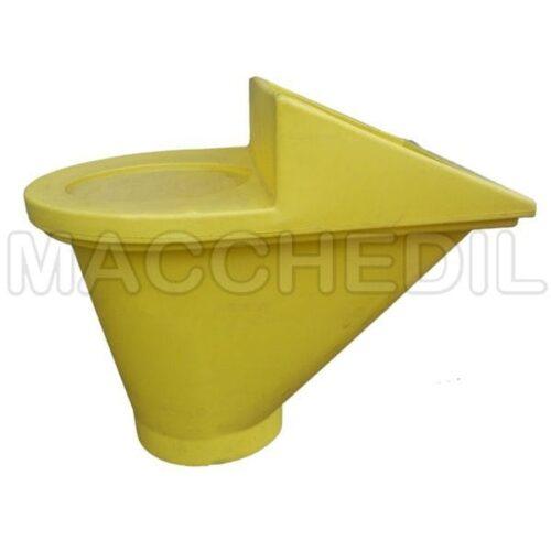 tramoggia imbuto per tubi scarico macerie