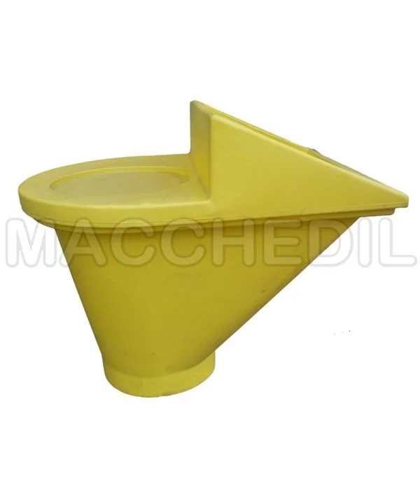 tramoggia imbuto per tubi scarico macerie