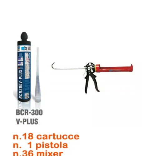Kit Ancorante Chimico Bossong Linea Vita – BCR300 V PLUS – Sicurezza in Cantiere