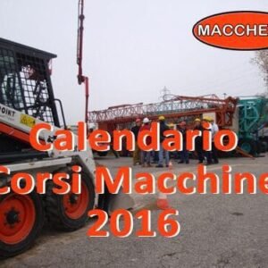Calendario Corsi Macchine 2016 - date Marzo/Aprile/Maggio | Macchedil Online Store