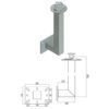Torretta per bordi 75 cm per linea vita – Sicurezza in Cantiere