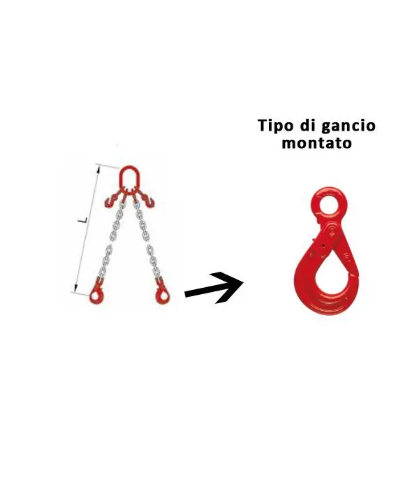 Imbraco a catena per gru tiranti a 2 braccia Ø 7 – GANCI AUTOBLOCCANTI – Officina, Sollevamento e Ricambi