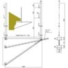 Parapetto a Mensola 115R – Regolazione da 2-150 cm – Sicurezza in Cantiere