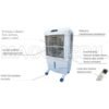 Raffrescatore Industriale Portatile BC80 per 180 mq – Clima, Ventilazione e Riscaldamento