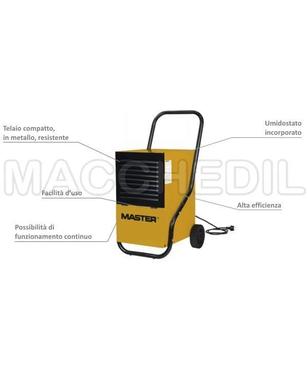 Deumidificatore Industriale DH752 per 700mc – Clima, Ventilazione e Riscaldamento