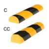 Paracolpi Flessibile di sicurezza- lung. 1 metro mod. C-CC – Cantiere Stradale