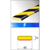 Paracolpi Flessibile di sicurezza- lung. 1 metro mod. F-S – Cantiere Stradale
