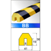 Paracolpi Flessibile di sicurezza- lung. 1 metro mod. B-BB – Cantiere Stradale