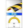 Paracolpi Flessibile di sicurezza a mezzaluna R30 e R50 – 1 metro – Cantiere Stradale