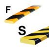 Paracolpi Flessibile di sicurezza- lung. 1 metro mod. F-S – Cantiere Stradale