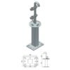 Torretta linea vita indeformabile tetti piani 403-50A – con porta antenna – Sicurezza in Cantiere