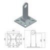 Ancoraggio Indeformabile Antipendolo per Tetti Piani 413A tipo A-C – Sicurezza in Cantiere