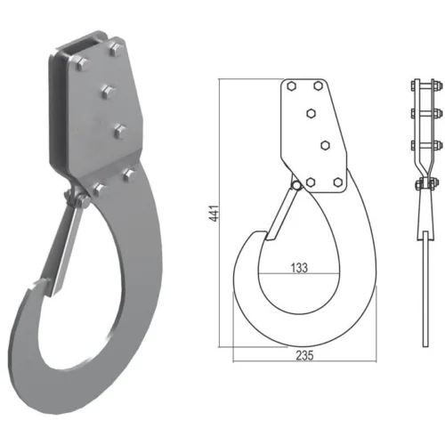 Gancio grande sollevamento – 50kg – Cantieri e Costruzioni