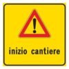 Cartello Inizio Cantiere 60×60 cm – Cantiere Stradale