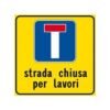 Cartello Strada Chiusa 60×60 cm – Cantiere Stradale