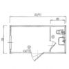 Monoblocco 4 metri uso ufficio serie LC40S – box ufficio con bagno – Logistica ed Igiene