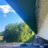 Rete anticaduta ponteggio – con cinghie – Cantiere Stradale