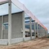 Rete anticaduta ponteggio – con cinghie – Cantiere Stradale