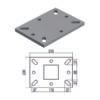Contropiastra per torrette linea vita indeformabili 416X – Sicurezza in Cantiere