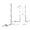 Parapetto provvisorio per tetti in legno 112HZ frontale 90° – Sicurezza in Cantiere