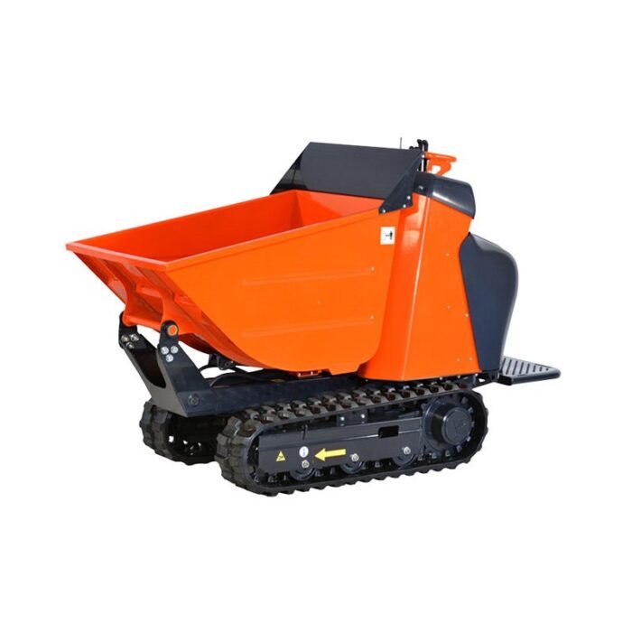 Motocarriola da cantiere con cassone ribaltabile per il trasporto di materiale edile