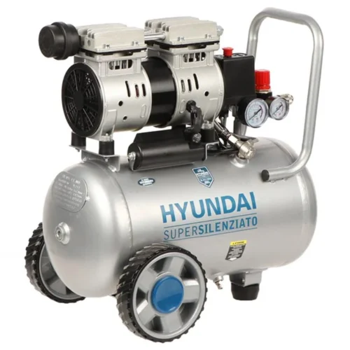 Compressore Hyundai 65700 Oil Free 24 Litri Supersilenziato 1 HP – Cantieri e Costruzioni
