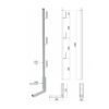 Parapetto per armatura solai con base a L – 24BC – Sicurezza in Cantiere