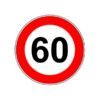 Cartello Stradale “Limite 60 Km/h” – Cantiere Stradale