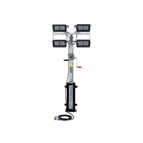 Torre Faro Aurora SIGMA 55-L – Illuminazione professionale 2400 m² – Energia e Alimentazione