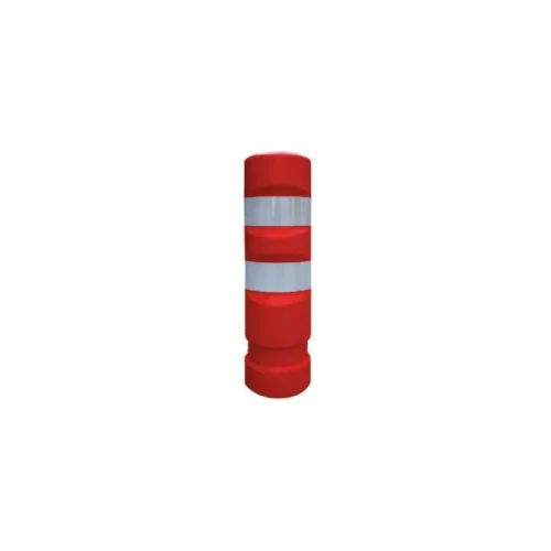 Delineatore Cilindrico Rosso in Plastica Ø 19,6 – Cantiere Stradale