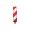 Pannello segnaletico Luminoso Sisas 25x100cm bianco e rosso classe 1 – Cantiere Stradale