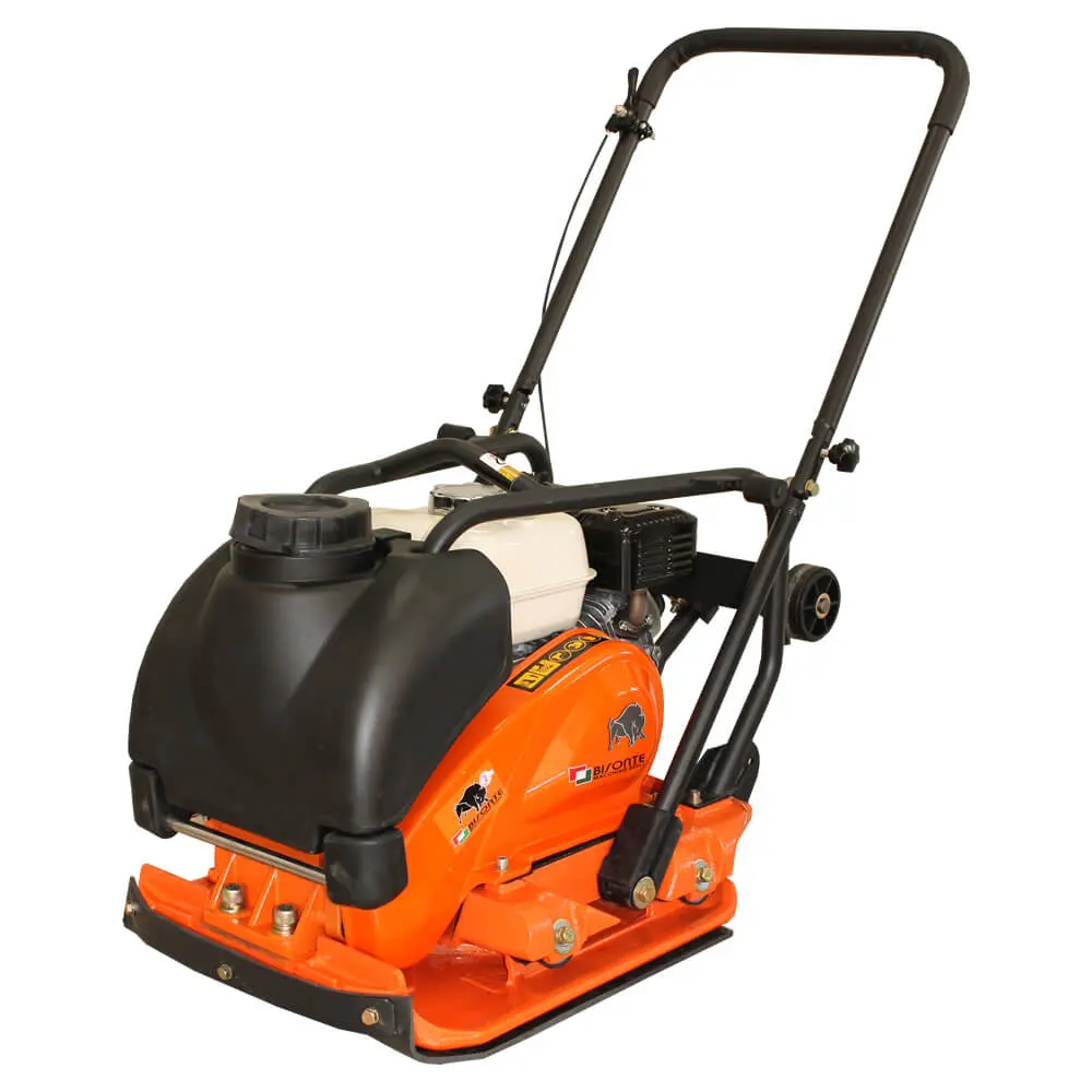 Piastra Vibrante Compattatrice Bisonte PC90‑B&S 6,5 HP – 13 kN – 95 kg – Attrezzature Heavy Duty