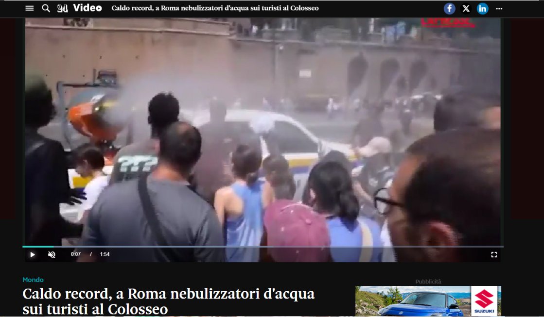Avete visto i cannoni che raffrescano Roma? Sono i Cannoni Conrad progettati da Mantovana Macchedil