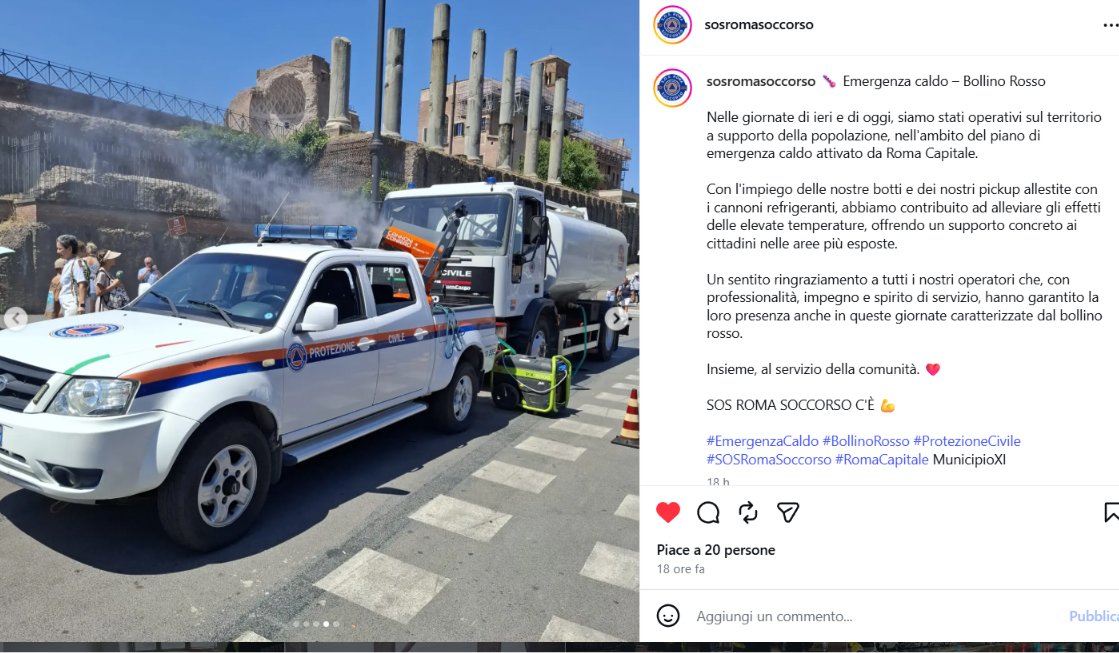 Avete visto i cannoni che raffrescano Roma? Sono i Cannoni Conrad progettati da Mantovana Macchedil