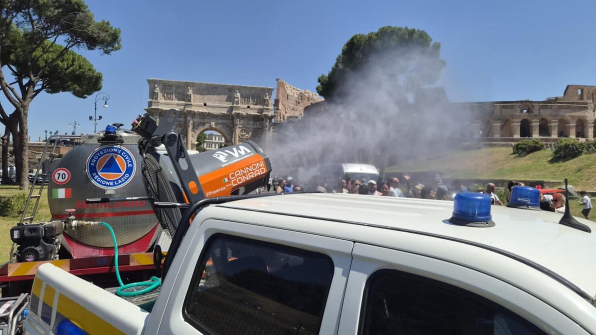 Avete visto i cannoni che raffrescano Roma? Sono i Cannoni Conrad progettati da Mantovana Macchedil
