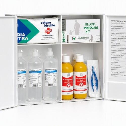 Safe-Work Armadietto Primo Soccorso Allegato 1 in Plastica – Sicurezza in Cantiere