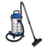 Aspiratore solidi e liquidi Hyundai 30 litri inox con presa elettroutensile sincronizzata