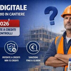 Badge digitale di cantiere obbligatorio 2026: patente a crediti e controlli