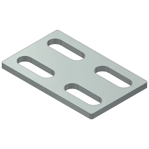 CSC Coppia Contropiastre per Ancoraggio 601-601F Zincate