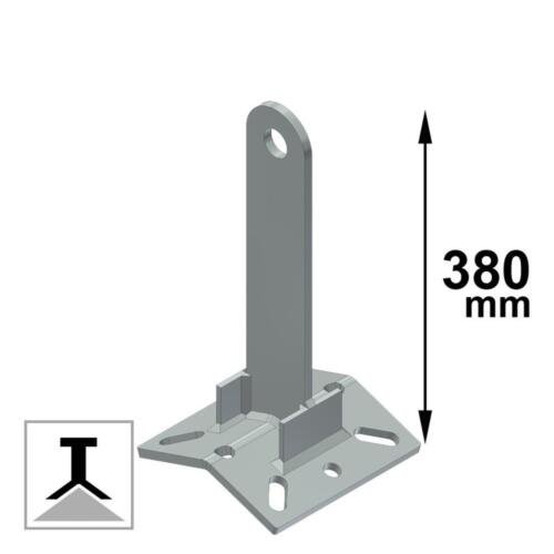 CSC Piastra Anti-Pendolo 2 Falde H380 Base Doppia - Linea Vita Indeformabile